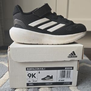 Adidas Kids Runfalcon 5 Black and White Sneakers